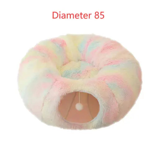 2 In 1 Round Tunnel Cat Beds - FUR BABBIES