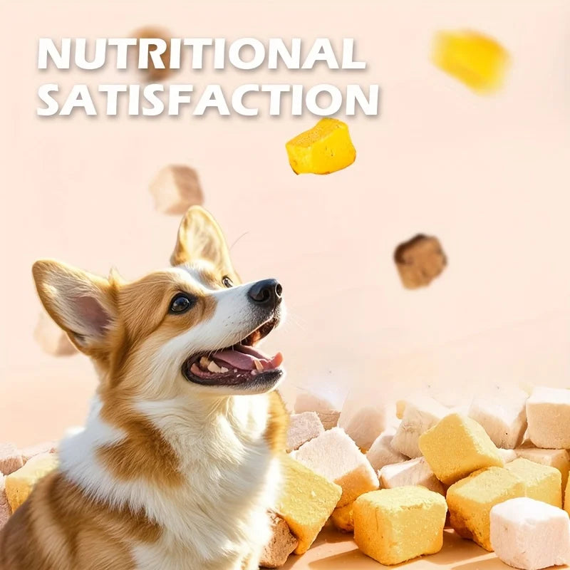 180G freeze-dried dog treats for training rewards, delicious chicken and duck strips for small dogs and puppies, and health
