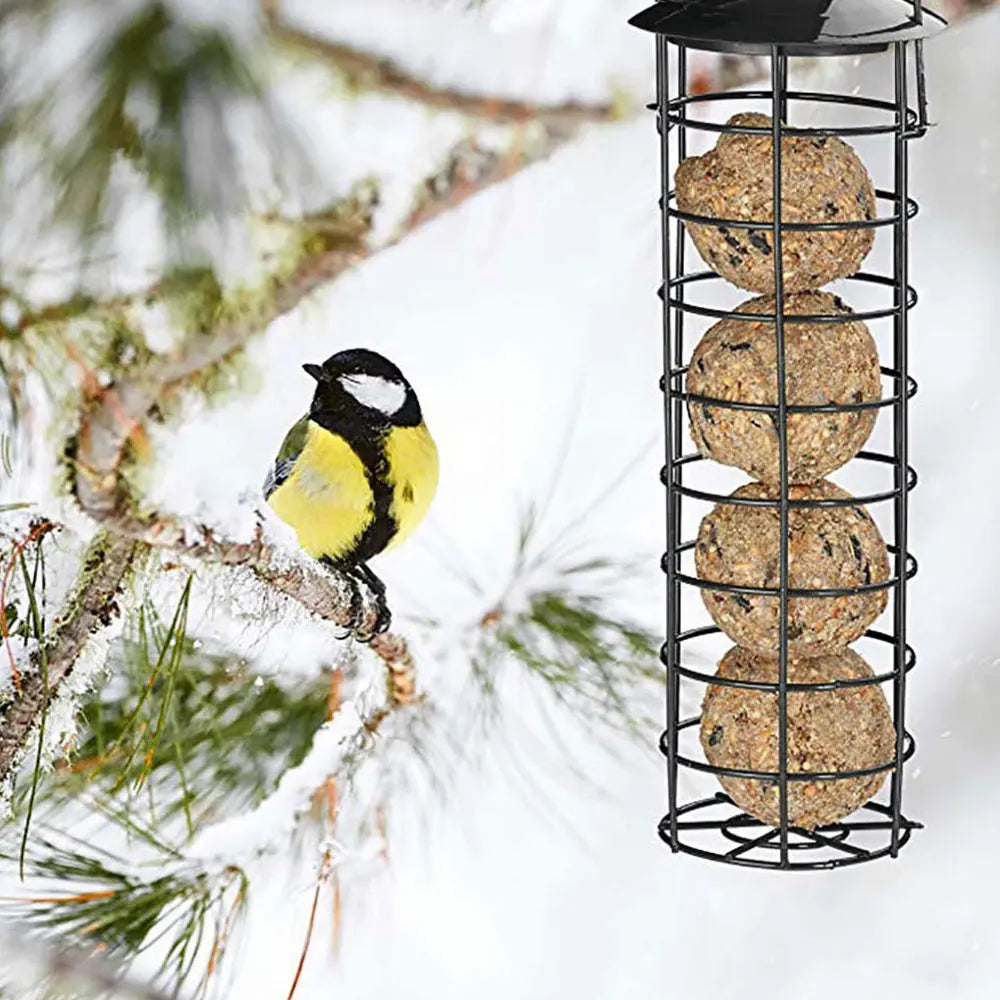 3PCS Wild Bird Feeder House Transparent Hanging Bird FeederGarden Patio Yard Feeding Station Pet Bird Supplies Seed Dispenser
