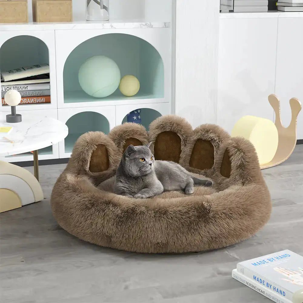 Long Plush Cat Bed My Store