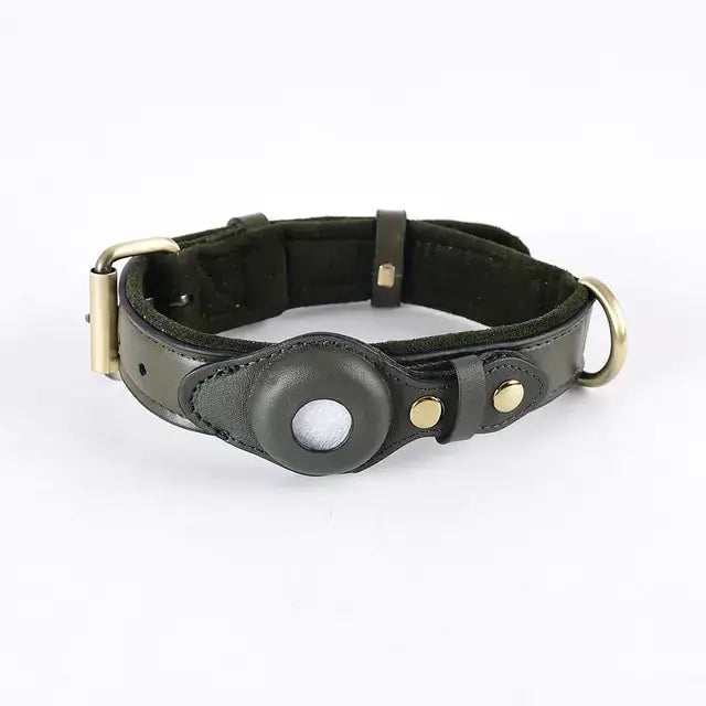 Leather Anti-Lost Dog Collar My Store