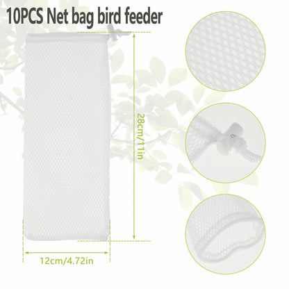 3PCS Wild Bird Feeder House Transparent Hanging Bird FeederGarden Patio Yard Feeding Station Pet Bird Supplies  Seed  Dispenser