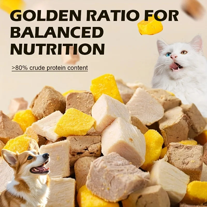 180G freeze-dried dog treats for training rewards, delicious chicken and duck strips for small dogs and puppies, and health