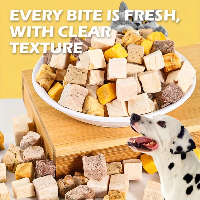 180G freeze-dried dog treats for training rewards, delicious chicken and duck strips for small dogs and puppies, and health