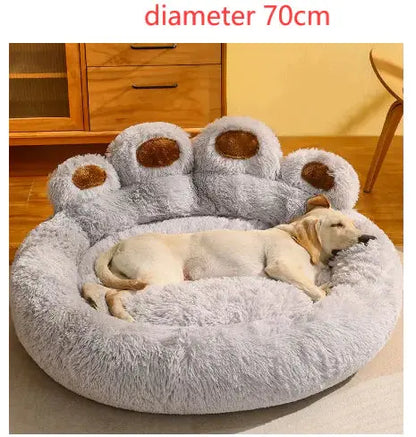 Long Plush Cat Bed My Store